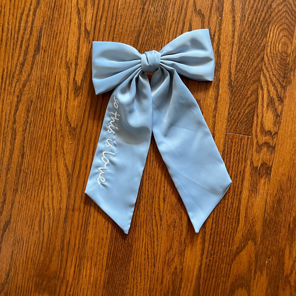 Anthropologie Blue Hair Bow